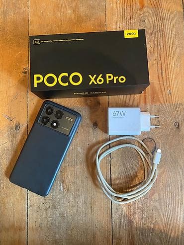 poco x7 ikinci el: Poco X6 Pro, 512 GB, rəng - Qara, Barmaq izi, Face ID, Sensor — 6