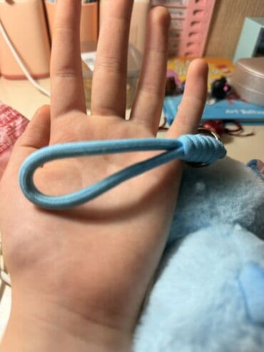 Цепочки: Məhsul: Miniso x Disney Stitch plyuş asqı/aksesuar - Rəng: açıq mavi — 3