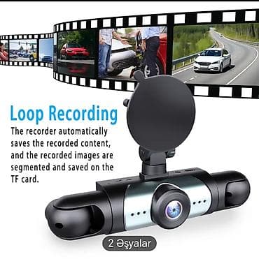 Видеоигры и приставки: 4 kameralı videoreqistrator 1 ön kamera + 2 sağ və sol kamera (360 — 5