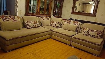 İşlənmiş, Künc divan, Divan, Kreslo, 2 kreslo, Bazasız, Açılan — 7