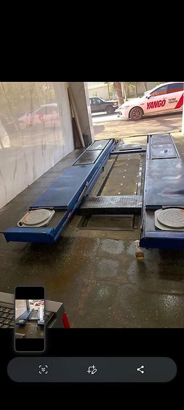 Avtoservis avadanlıqları: Dörd təkərli avtomobillər üçün üçoxlu tənzimləmə (razval) stendi və — 1
