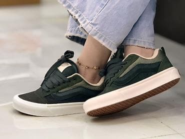 zamuş makasin: Vans Yaşıl rəng palitrası ilə klassik skeyt tərzli uniseks idman — 1