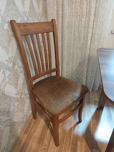 masa ve oturacaqlar: Mətbəx üçün, Açılmayan, Dördbucaq masa, 4 stul — 4