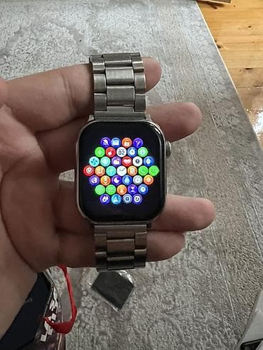 ТВ и видео: Новый, Смарт часы, Apple, Сенсорный экран, цвет - Серебристый — 4