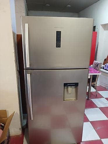 2 qapılı Hoffman Soyuducu Satılır, rəng - Gümüşü, Dispenserli