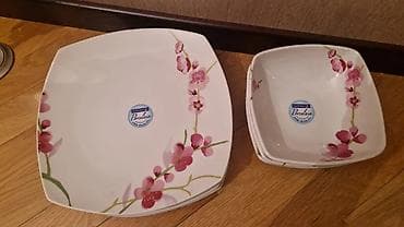 servız: Luminarc brendi. Istifade olunmayib. 4 bulud ve 4 orta olcude kasa — 9