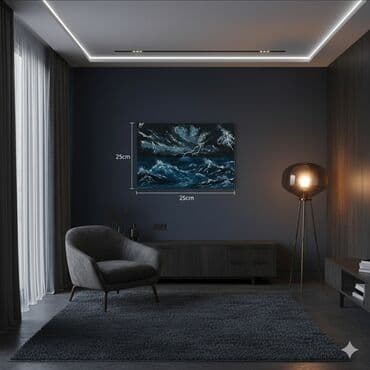 Bağ evi və bağ üçün hərşey: Çatdırılma ödənişlidir, kətan üzərində quaş boya və yağlı boya ilə — 1