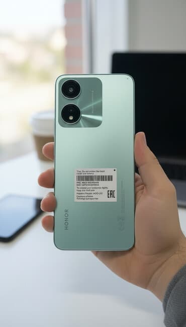 iwlenmiw telefonlarin satisi: Honor X5b Plus, 64 GB, rəng - Bənövşəyi, Sensor, Barmaq izi, Simsiz şarj — 1