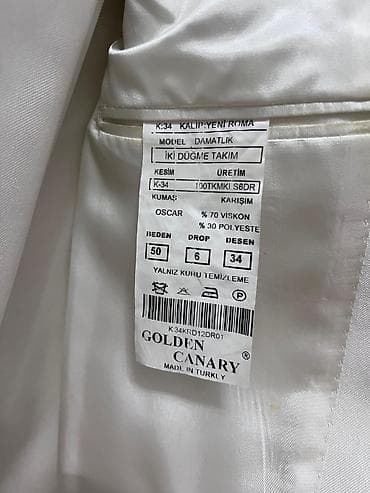 ağ kostyum: Kostyum, (dəst) Golden Canary damatlıq (smoking) - Brend: Golden — 4