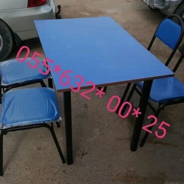 bağça üçün: Yeni, Kvadrat masa, Açılmayan, Stullar ilə, Azərbaycan — 1