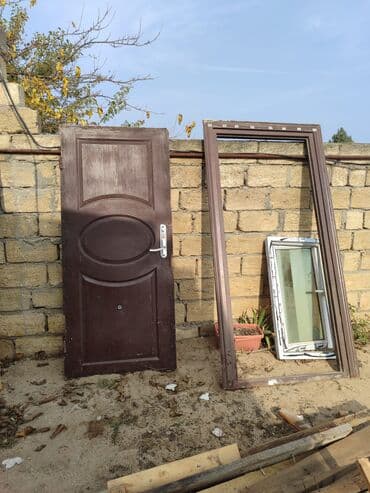 Mənzil üçün İşlənmiş Giriş qapısı 90x200 sm Zəmanətsiz, Ünvandan götürmə