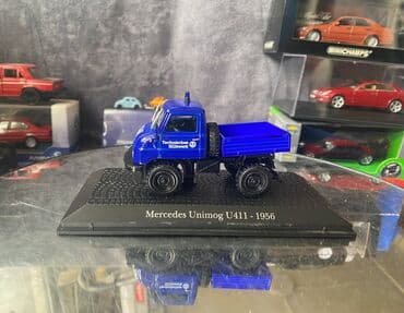 metbex tavan modelleri: Коллекционная модель Mercedes-Benz Unimog U411 Technical Relief blue — 9