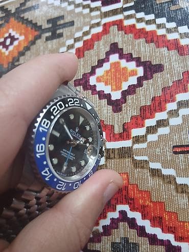 telofon saat: Qol saatı, Rolex, rəng - Qara — 10