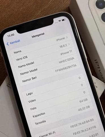 apple klaviatura: IPhone 11, 64 GB, Ağ, Zəmanət, Simsiz şarj, Face ID — 7