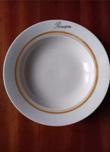 qara madonna aş nimcəsi: Nəlbəkilər, 6 ədədli dəst, rəng - Ağ, Farfor, SSRİ — 1