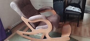 tebii deri: Kreslo-kaçalka, Süni dəri — 4