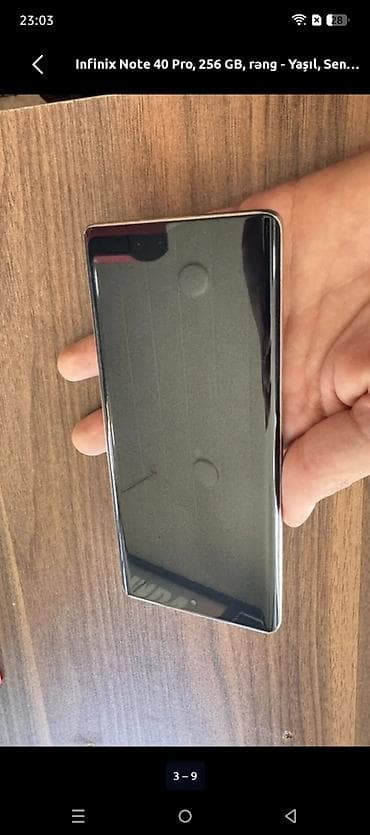 9990 telefon: Infinix Note 40 Pro, 256 GB, rəng - Yaşıl — 7