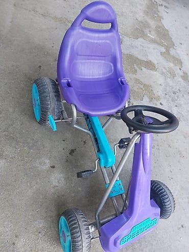 Uşaq pedallı maşını – “Speedcar” - Rəng: bənövşəyi və firuzəyi - 4