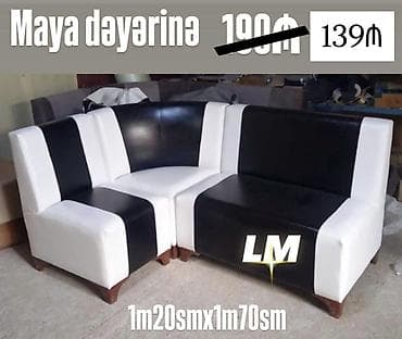 Mətbəx üçün künc divan dəsti. Qara-ağ rəng kombinasiyasında lalafo.az -da Mətbəx üçün künc divan dəsti. Qara-ağ rəng kombinasiyasında