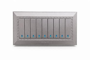 Çoxnöqtəli divar açarı Aulmo – 8 düyməli, LED göstəricili - Tip