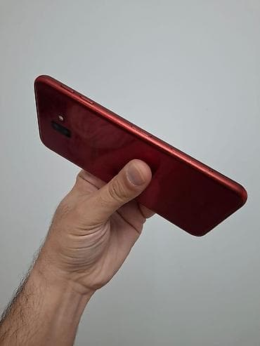 ekrani: Samsung Galaxy J6 Plus, 32 GB, rəng - Qırmızı, Barmaq izi — 7