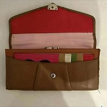 женские кошельки клатчи: Qadın cüzdanları seti - 3 ədəd cüzdan: rəngli jurnalkolaj naxışlı — 6