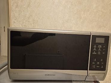 Mikrodalğalı soba Samsung, Ayrıca dayanan, Mikrodalğalar ilə, rəng - Gümüşü, İşlənmiş