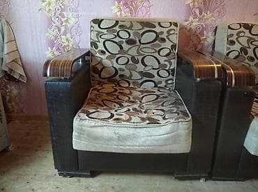 İşlənmiş, Divan, 2 kreslo, Divan, Bazalı, Açılan — 3