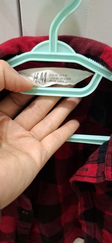 Боди: Рубашка, Унисекс, 2 - 3 года, H&M — 2