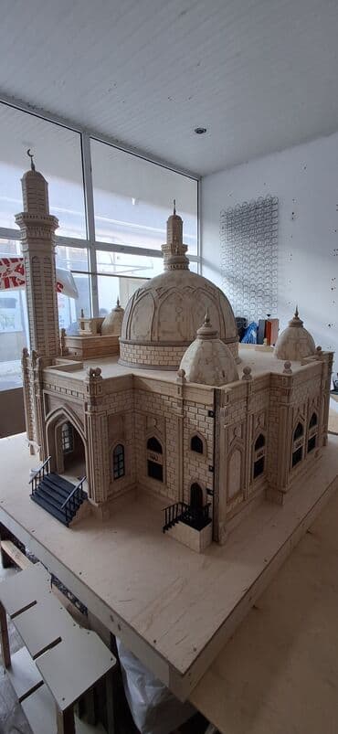 tikdirmek ucun don modeli: Salam.maketdə dikden ve şam agacınnan istifade olunub — 5