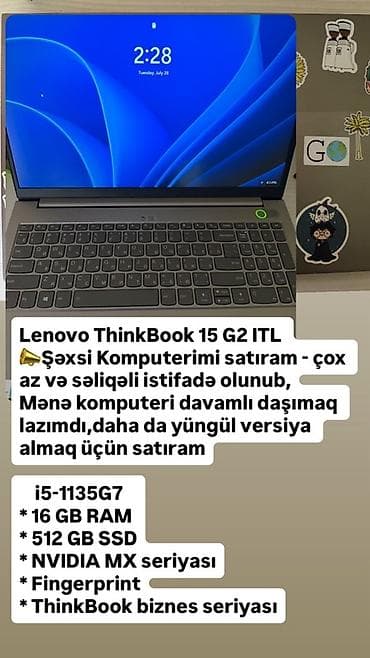 mx master: Lenovo ThinkBook 15 G2 ITL noutbuk Texniki xüsusiyyətlər: - — 3