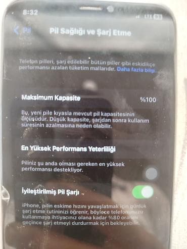 iphone 11 batarya: IPhone X, 64 GB, Ağ, Qırıq — 5