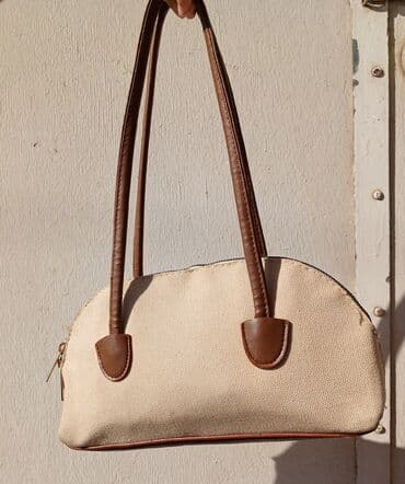 qaşlı çanta: 4 ədəd çanta - Parlaq bordo qara bej və bej və qəhvəyi rəngli — 7
