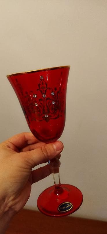 kasa qablar: Qədəhlər, rəng - Qırmızı, Türkiyə — 2