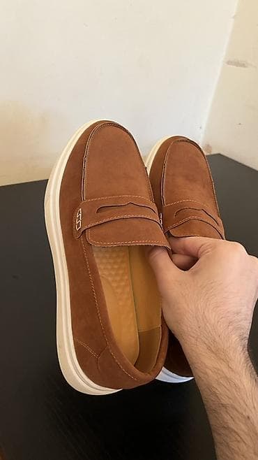 бежевые мужские мокасины: Məhsul: Kişi loafer ayaqqabıları Rəng: Karamel/qəhvəyi Heç — 2
