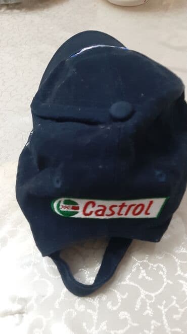 kişilər ucun dəri papaqlar və kepkalar: Volkswagen emblemli beysbolka. Materialı: pambıq. Rəngi: tünd göy. Əla — 4