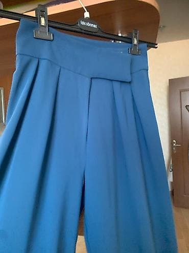 Брюки светло-синие, Турция, одеты 1 раз, размер м, к ним имеется