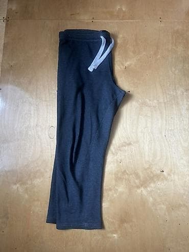 Брюки: Tünd boz rəngdə rahat idman şalvarı/pajama şalvarı. - Kəsim: düz — 2