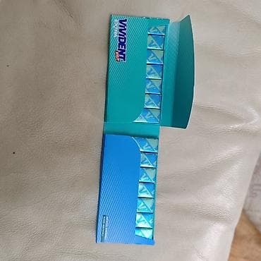 Продукты питания: VIVIDENT Extra Xylit – mentol və nanə aromalı şəkərsiz saqqız lentləri — 3