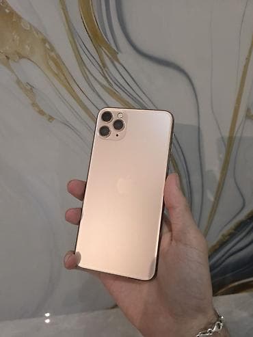 IPhone 11 Pro Max, 256 GB, Qızılı, Zəmanət, Simsiz şarj, Face ID