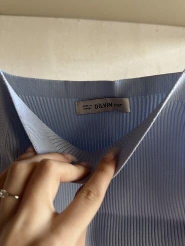 купить кожаную куртку в баку: Dilvin Knit qadın topu - Model: nazik askılı, kvadrat yaxalı qolsuz — 2