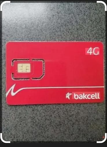 Bakcell 4G SIM kart - Operator: Bakcell - Şəbəkə dəstəyi: 4G/LTE -