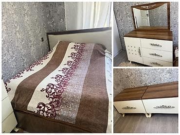 Yataq otağı üçün mebel dəsti təqdim olunur. Dəstə geniş iki nəfərlik