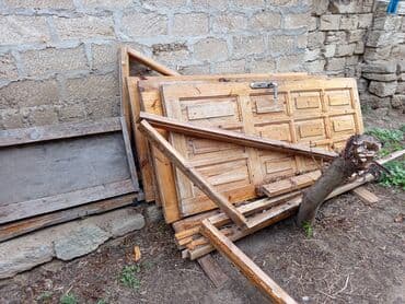 витражные окна в доме: Məhsul: Taxta qapılar dəsti - Material: tam ağac (şam tipli), laklı — 5