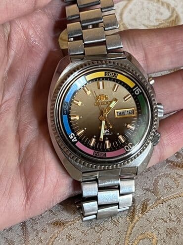 qizil tek qas uzukler ve qiymetleri: Qol saatı, Orient, rəng - Gümüşü — 6