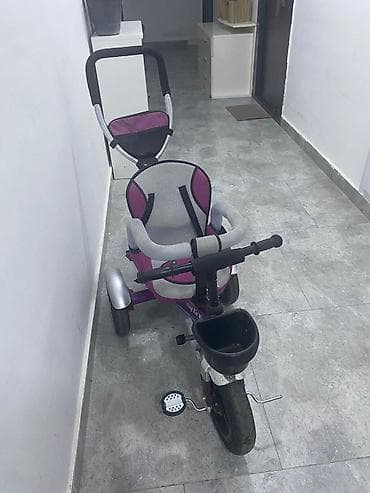 Велосипеды: Uşaq üçtəkərli velosipedi – bənövşəyi/boz rəng kombinində — 1