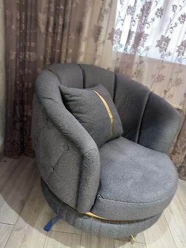 isdemis mebeler: Mebel dəsti – 3 nəfərlik divan + 2 ədəd fırlanan kreslo - Divan: açıq — 2