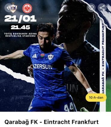 İdman və istirahət: BUTUN BİLETLERE ENDİRİM
Sektor 9 sira 38 yan yana yerler var — 1