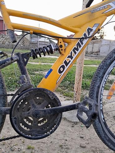 velik 26: OLYMPIA dağ velosipedi - Rəng: sarı - Çərçivə: full-suspension (arxa — 5