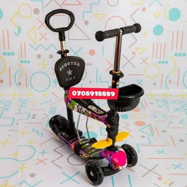 7 yaş: 5 in 1 Scooter😍 Bu transformer model, 1 yaşdan 7 yaşa qədər uşaqlar — 5